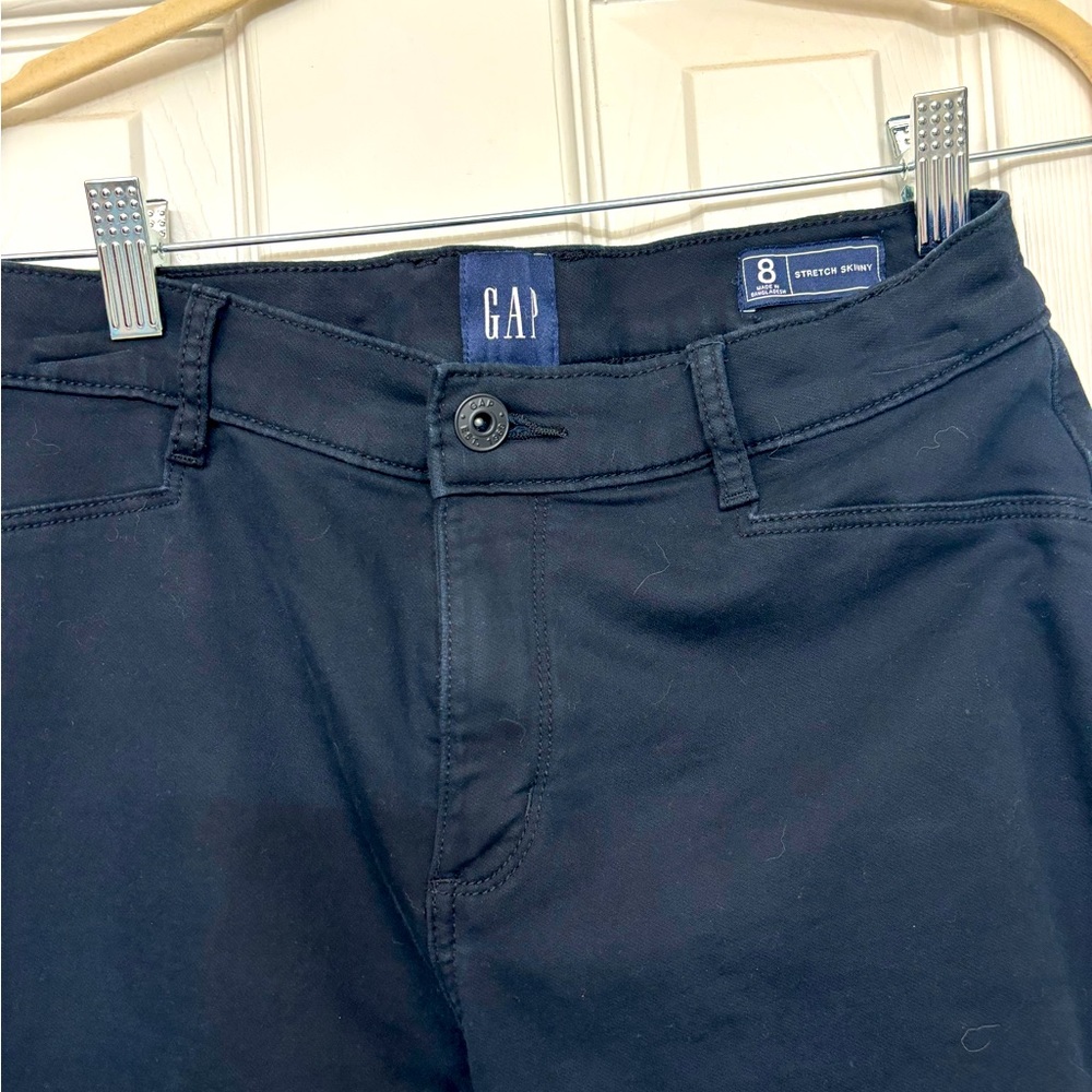 Black stretch Gap skinny chinos